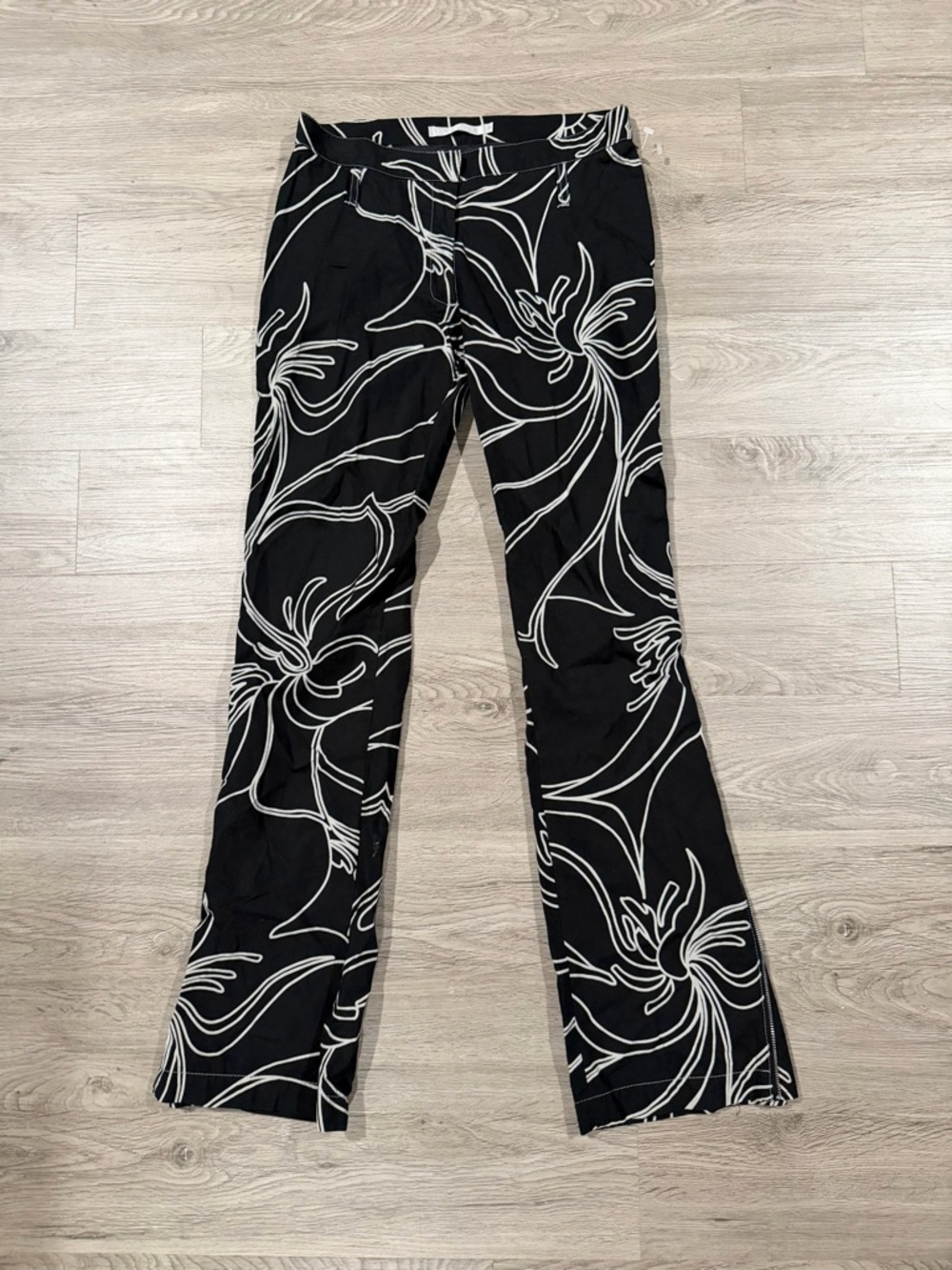 Bill Tornade Avant Garde Black Floral-Print Women’s Jeans
